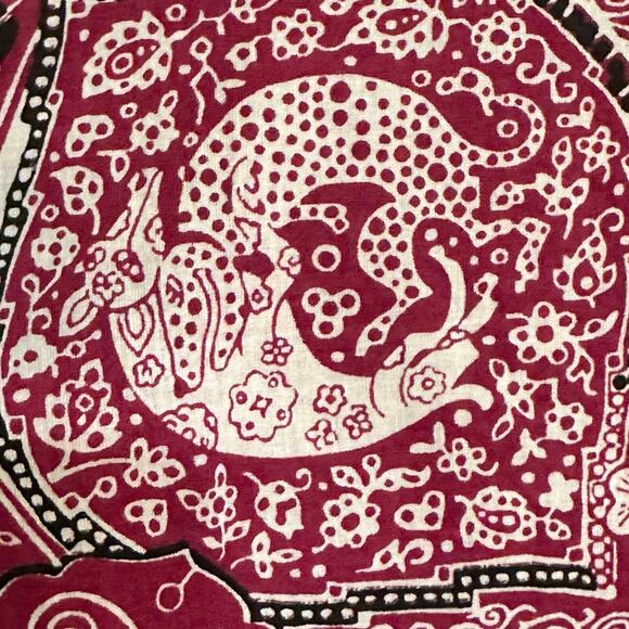 Isabel Marant Etoile Floral Dog Pattern Top Size 40 (US 8) Purple Pink Fuschia - Picture 5 of 9